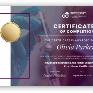 Injectables & Facial Shaping Practitioner Certification